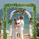 thumbnail image 3 of Pack de 2 guirnaldas de eucalipto artificial: 6 pies cada guirnalda de plástico verde falsa para la decoración del arco de boda, la pared, los fondos y la decoración del hogar, 3 of 9