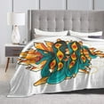 thumbnail image 4 of ZICANCN Throw Blanket Tattoo Art With Snake , Couch Ultra Soft Micro Fleece Sofa Bed Camping Travel Blanket for Adults, 60"x50", 4 of 8