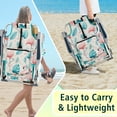 thumbnail image 6 of Ktaxon Backpack Beach Chair, 5-Position Protable  Beach Chair, Light-Weight Foldable Camping Chair with Back Storage Bag & Cooler Pouch and Side Bags for Beach Poolside (Low, Flamingo), 6 of 9