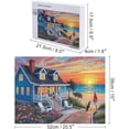 thumbnail image 4 of 500 Piece Jigsaw Puzzle for Adults Charming Beach House, Sailboat & Playful Dog Fun Perfection Game, Premium Puzzle for Relaxation, Family Activity or Gift (20.5x15 in), 4 of 8