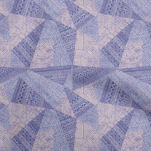 oneOone Cotton Flex Medium Blue Fabric Abstracts Sewing Craft Projects Fabric Prints By Yard 40 Inch Wide