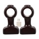 thumbnail image 3 of 2 soportes para barra de cortina, soporte para barra de cortina, barra de cortina multifuncional para dormitorio Café oscuro, 3 of 9