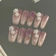 thumbnail image 5 of Uñas Postizas XWSHYW Camelia Blanca Lechosa Tridimensional con Fragmentos Brillantes de Diamante Nail Art Purple Star River 1Ml, 5 of 5