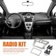 thumbnail image 4 of 2 DIN Car Stereo Radio DVD Player Frame Fascia Panel Trim for Vios 2007-2012, Belta 2005-2008, Yaris, 4 of 5
