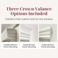 thumbnail image 2 of ARLO BLINDS Faux Wood Blind with Crown Valance - 51"W x 84"H, White, Cordless 2” Slat Horizontal Blind - for Kitchen, Bedroom, Living Room, Doors, 2 of 6