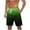 Green1, variant on fatyb Beach Shorts for Men Big and Tall Drawstring Printed Casual Shorts Mens Summer Shorts with Pockets