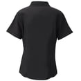 thumbnail image 6 of Women's Button Down Short Sleeve Work Office Shirt Lapel Short Sleeve Dressy Shirt Plus Size Casual Business Blouse Formal Casual Shirt Blouse School Uniform, S-5XL, 6 of 7