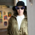 thumbnail image 3 of HOOWIFFY 1 Pair Blue PC Sunglasses For Teen Girls Fashionable Design Summer Use, 3 of 8