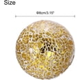 thumbnail image 2 of 3Pcs Decorative Glass Orbs 3.15 Inch Centerpiece Balls for Decor, Gold Tone, 2 of 4