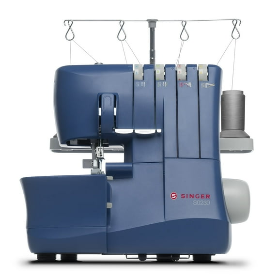 SINGER® S0230 Mechanical Serger | 1,300 Stitches/Min | 2–4 Thread Options | Differential Feed, Free Arm & Easy Color-Coded Threading