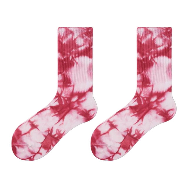 Calcetines Estampados Novedosos Macarena 5 Colores Rojo Algodón
