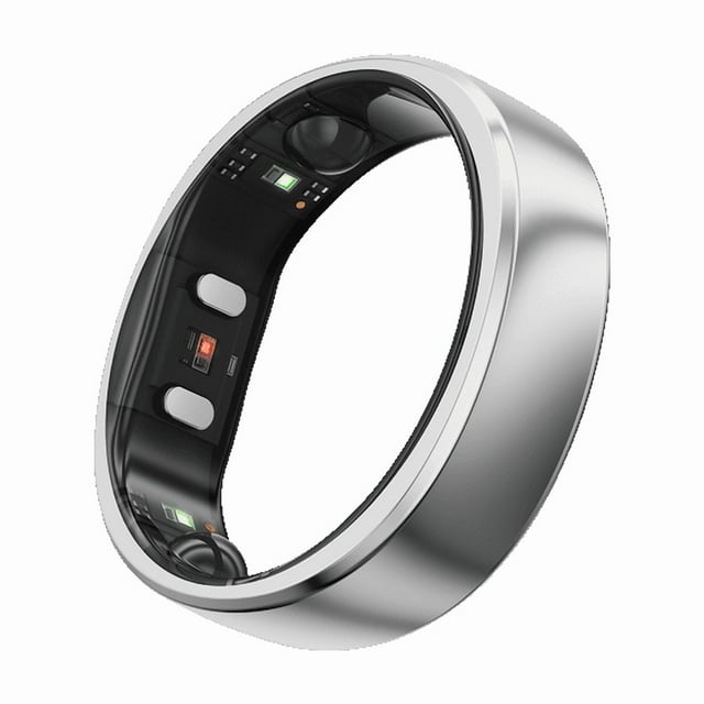 RingConn Gen 2 Ultra-Thin Smart Ring with Monitoring and Health Tracking (Size 12. Silver)