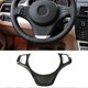 thumbnail image 2 of Carbon Fiber Car Steering Wheel Decoration Frame Trim for-BMW, 2 of 5