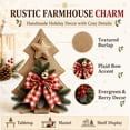 thumbnail image 4 of 2 Pack Rustic DIY Burlap Christmas Tree Kit, Handmade Holiday Craft Project | Farmhouse Christmas Decoration for Tabletop Display, Seasonal Home Decor, 4 of 6