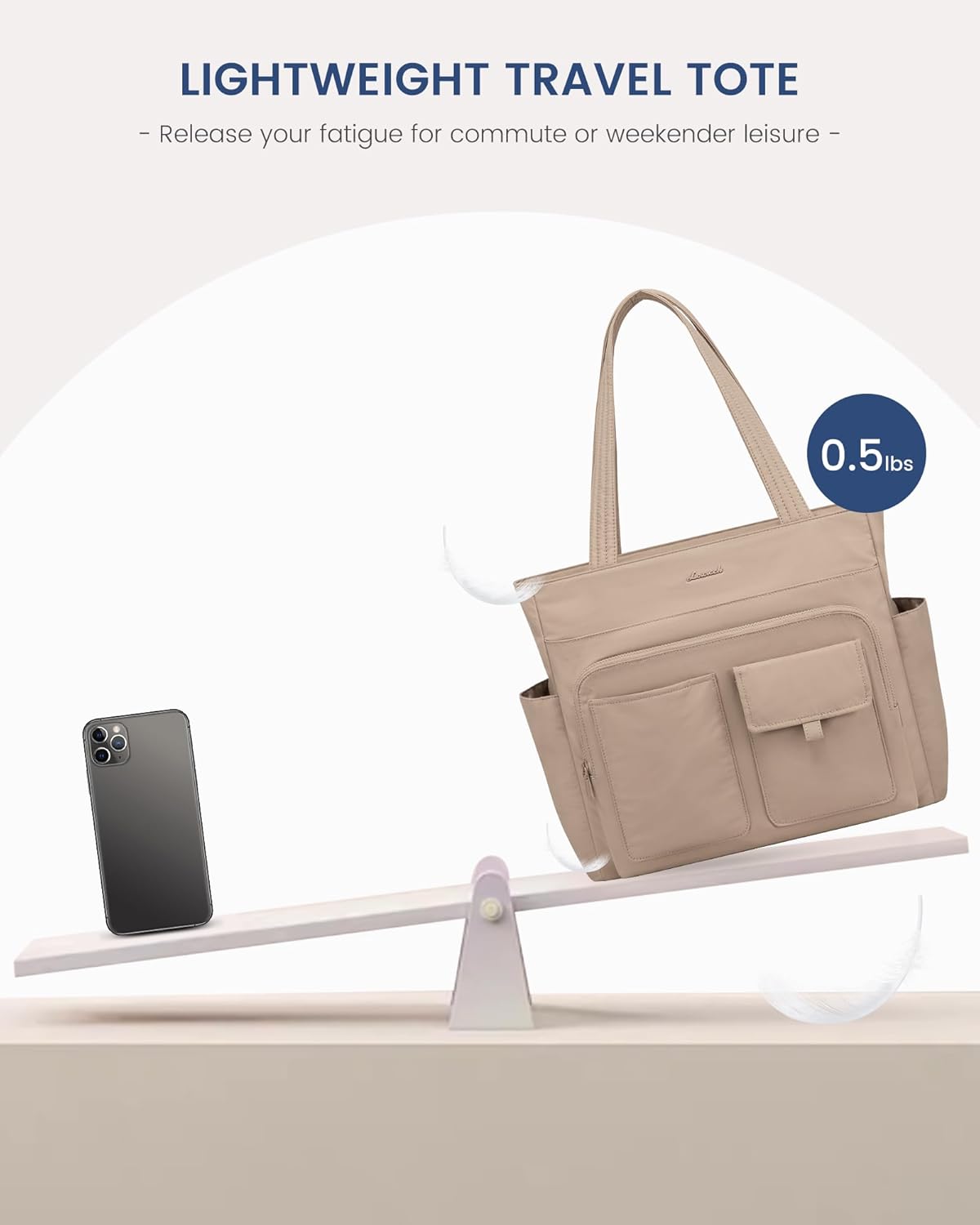 LOVEVOOK Tote Bag For Women,Laptop Work Totes Bags For Women With Multiple Pockets,Teacher Nurse Work Travel Tote Bag