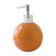 thumbnail image 2 of Dispensador de jabón de manos con bomba de 550 ml, recargable, para encimera de cocina y tocador. naranja, 2 of 9