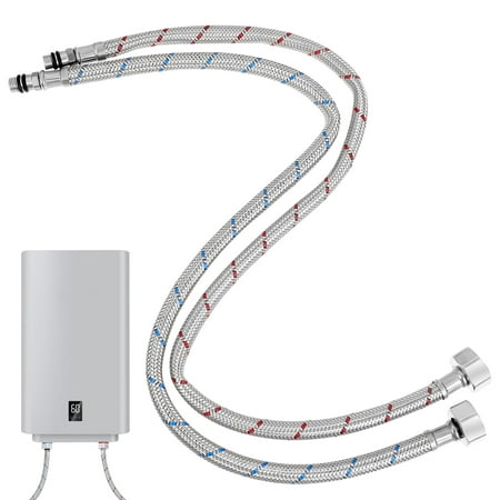 

2pcs Kitchen Basin Faucet Hose Stainless steel Faucet Hose Flexible Connector
