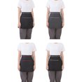 thumbnail image 2 of LCXmlly Deep Pocket Half Apron Waiter Half Apron Waterproof Oil Proof Large Pockets Adjustable Strap Kitchen Uniform, 2 of 7