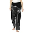 thumbnail image 1 of Balery Geometric Lines Dog Art Pantalones de pijama para mujer, pijamas ultraligeros, pantalones de estar por casa-Large, 1 of 6