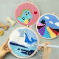 thumbnail image 5 of DIY Craft Punch Needle Embroidery Kits,Healing Weave Punch Stitching for Beginners, 20*20cm, 5 of 8