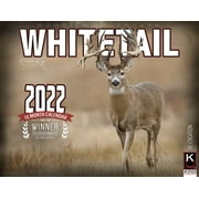 2022 Monster Whitetail Deer Wall Calendar 16-Month X-Large Size 14x22, Big Buck Rack Calendar by The KING Company-Monster Calendars