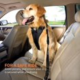 thumbnail image 4 of Cinturones de seguridad para automóvil de 2 piezas, con absorción de impactos y elasticidad ajustable para perros, suministros para mascotas Cinturones de seguridad para perros, cuerda de segurid, 4 of 5