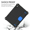 thumbnail image 6 of Kids Friendly Tablet Case for Lenovo Tab M10 TB-X505X/F/TB-X605F, Heavy Duty Wristband Shoulder Strap Crossbody Lanyard Cover with Kickstand Military Grade Anti-Drop Shockproof Case,Black+Blue, 6 of 6