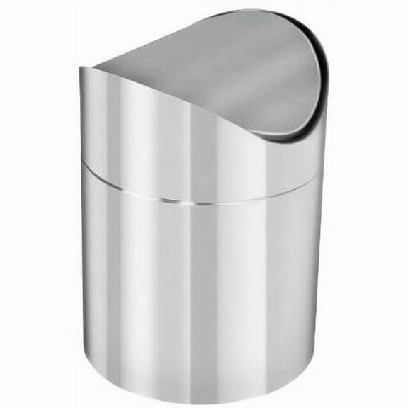 NeveLance Stainless Steel Bathroom Trash Can, Silver