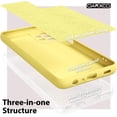 thumbnail image 5 of for Samsung Galaxy A32 5G Phone Case Liquid Silicone, Cute Thin Slim Soft Rubber TPU Plain Smooth Gel Cover for Women Girl Aesthetic Design, Matte Solid Protective & Shockproof Bumper, Yellow, 5 of 14