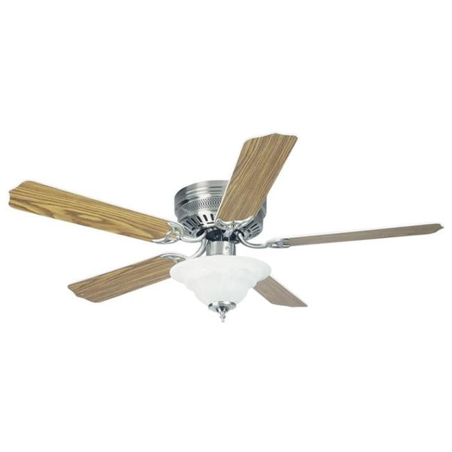 Boston Harbor 727339 52 In 5 Blade With 2 Light Ceiling Fan 44 5 Blade With 2 Light Ceiling Fan Brushed Nickel