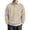 Beige#10923GG, variant on Leopard Print Big and Tall Polo Shirts for Men Sweatshirt Striped Collar 2 Button Men Long Sleeve Shirt Fall Winter Men Sweatshirt