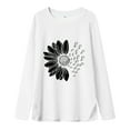 thumbnail image 4 of yocbz Long Sleeve Shirts Kids Girls Girls Long Sleeve T Shirt Children Crew Neck Tops Tunic Girls T Shirt Toddler Dailywear White,Size for 9-10 Years, 4 of 4