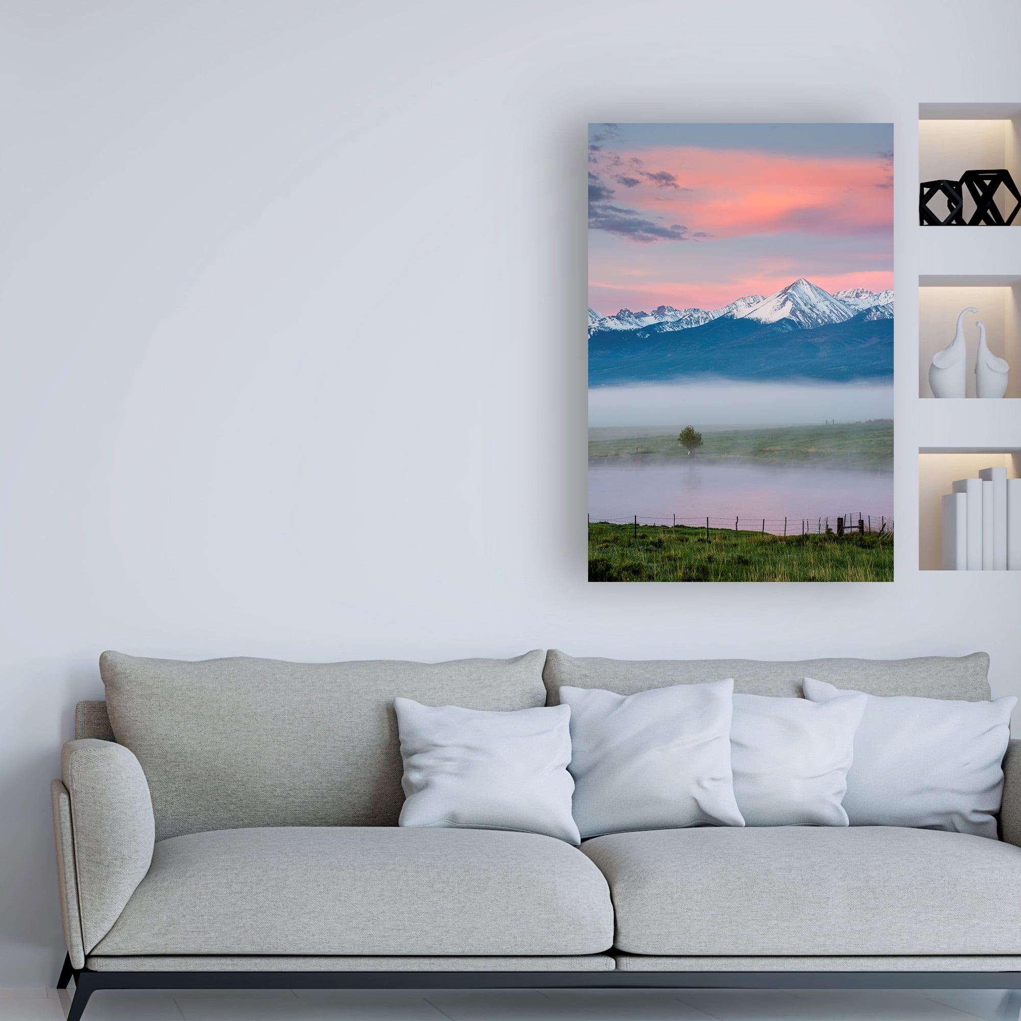 Trademark Fine Art 'Snowy Peak 2' Canvas Art by Dan Ballard