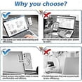 thumbnail image 4 of Magnetic Laptop Stand, Adjustable Side Phone Screen Holder for iPhone 14 Plus/ iPhone 13 Pro Max/ iPhone 12, Foldable Laptop Extender, Silver, 4 of 5