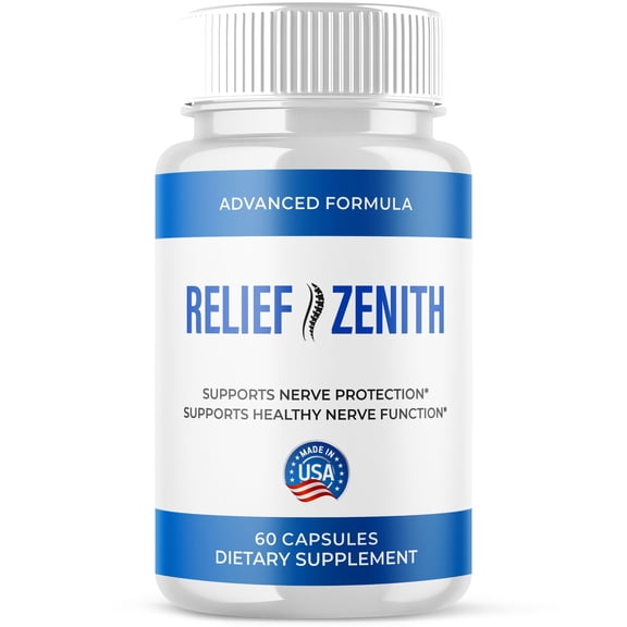 Relief Zenith Advanced Nerve Health Support Pills Natural Vitamin Supplement ReliefZenith 60 Capsules