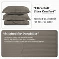 thumbnail image 6 of IR Imperial Rooms 3 Piece Quilt Set Chevron Bedding Microfiber Soft Bedspread with 2 Pillow Shams Beige Queen, 6 of 12