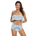 thumbnail image 2 of Ckdifva Puffer Fish Bubbles Womens High Waisted Bikini Set Two Piece Swimsuit Bathing Suits, 2 of 5