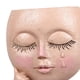 thumbnail image 5 of Face Planter Pot Resin Head Ornament for Indoor Outdoor Plants Pearl Tears Girl Dark Brown with 3 Shovels, 5 of 5