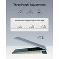 thumbnail image 3 of 3 in 1 Silicone Laptop Stand, Keyboard Riser for Ergonomic Typing/Reading, Portable Laptop Cooling Stand, for Home Office School and Travel, Oval Base, Midnight, 3 of 5