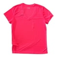 thumbnail image 2 of Under Armour 1255839653SM Tech SSV Cerise Size SM Womens Short Sleeve Shirt, 2 of 2