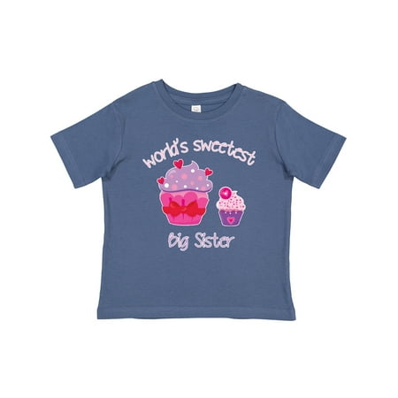 

Inktastic World s Sweetest Big Sister Gift Baby Girl T-Shirt