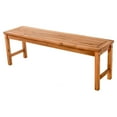 thumbnail image 4 of Acacia Wood Simple Patio 4-Piece Dining Set - Brown, 4 of 6
