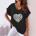 thumbnail image 1 of LSLJS Women V-neck Imprimé T- Mode Confortable Cadeaux Blouses Tops, pour Femmes for Women, 1 of 5
