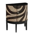 thumbnail image 1 of One Door Demilune Cabinet H35.50", Mahli Dark Brown and Beige, 1 of 4