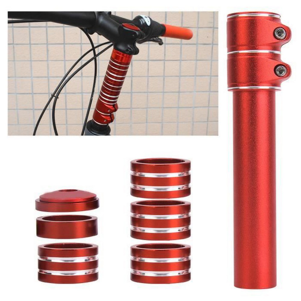 Handlebar Stem Extender Aluminum Alloy Bicycle Handlebar Riser Raiser Riser Stem Part