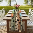 thumbnail image 4 of Table Runners 72 Inches Long Dress Scarves, Sage Green Brown Farmhouse Kitchen Table Runner, Coffee Tablerunners, Farmhouse Dog Paw Vintage 18x72 Inch, 4 of 9