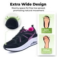 thumbnail image 3 of Artlea Wide Walking Shoes for Women Arch Support Plantar Fasciitis Tennis Sneakers Wide Toe Box Orthotic Shoes for Long Standing, Size 6.5-11, 3 of 7