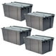 thumbnail image 1 of Cajas de Plástico Apilable VentDepot BoxArch15 4 Pzas 15kg 50x30x21cm Color Gris, 1 of 1