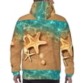 thumbnail image 7 of Haiem Starfish And Seashell 1 Patterned Men's Hoodie with Kangaroo Pocket - Ideal Pullover Sweatshirt for Daily Wear, Travel, and Home-XX-Large, 7 of 7