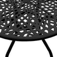 thumbnail image 3 of Outdoor Aluminum 5pc Round Black Patio Dining Set with Four Chairs, 3 of 7
